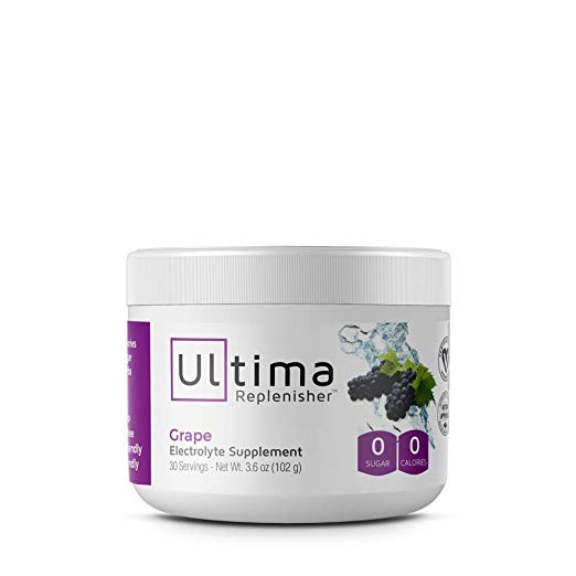 ULTIMA REPLENISHER Electrolyte Powder 30 Serving Canister, Grape, 3.6oz