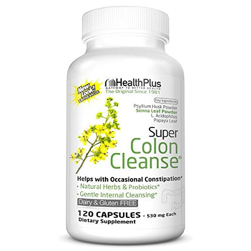 Health Plus Super Colon Cleanse: 10-Day Cleanse -Detox | 3 Cleanses, 120 Count