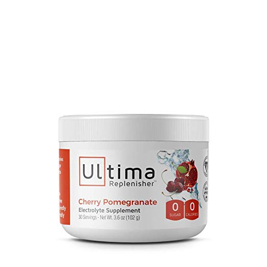 ULTIMA REPLENISHER Electrolyte Powder 30 Serving Canister, Cherry Pomegranate, 3.6 oz