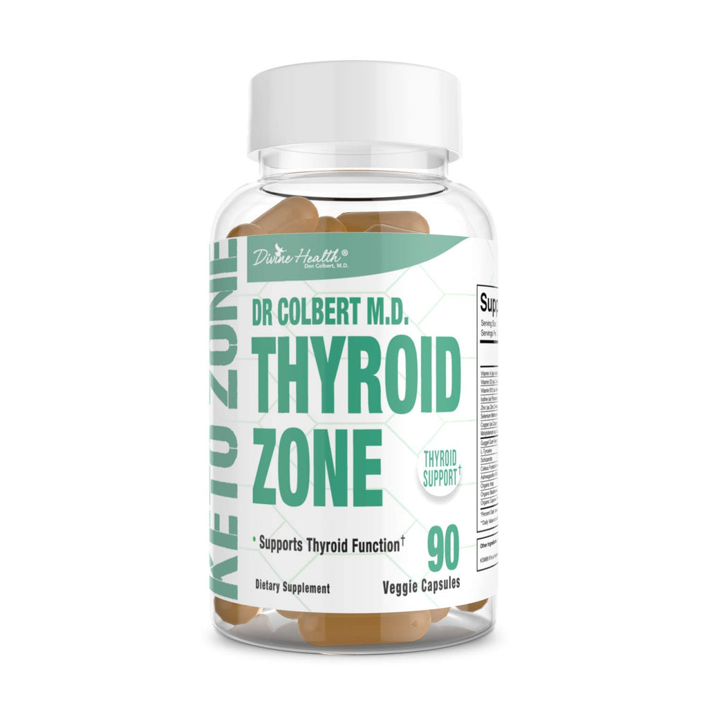 Dr. Colbert's Thyroid Zone Vitamins A, D3 and B12 Optimal Thyroid Hormone Production