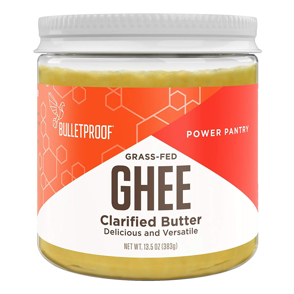 Bulletproof Grass-Fed Ghee, Quality Clarified Butter Fat from Pasture-Raised Cows, Gluten-Free, Non-GMO (13.5 Ounces) Ghee (13.5 oz)