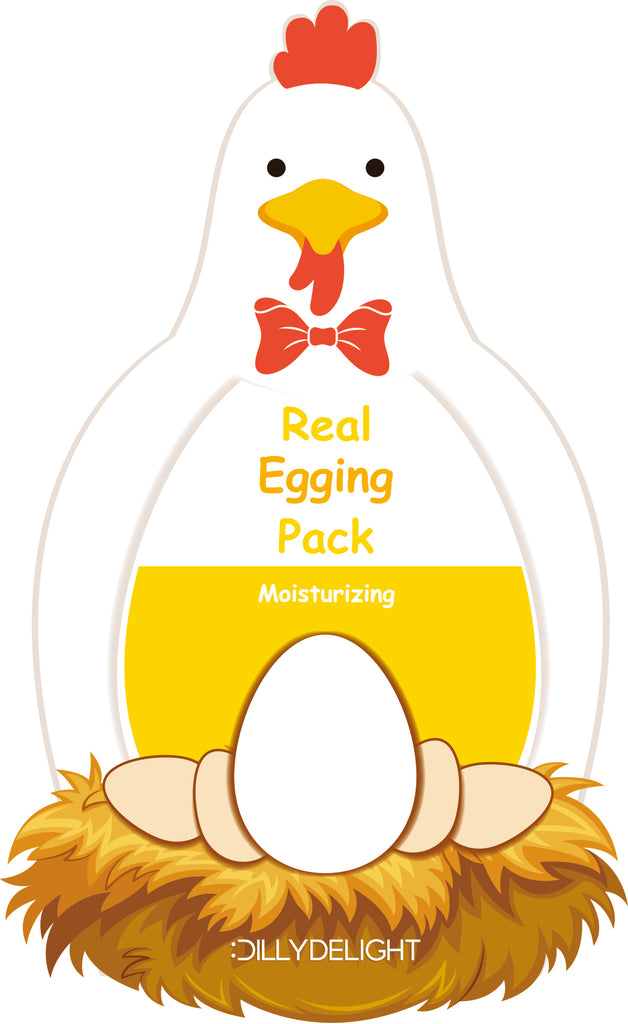 Real Egging Pack Moisturizing, Whitening, Pore Tightening, Elasticity, Revitalizing, Skin Gloss, Exfoliating, Nourishing (4PACKS